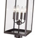 Barkeley 4 Light 26.13 inch Powder Coated Bronze Outdoor Post Lantern